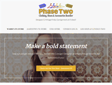 Tablet Screenshot of phasetwoclothing.net